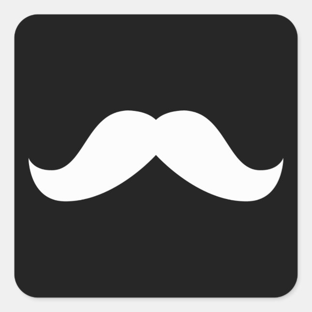 Carré Sticker Moustache (Devant)