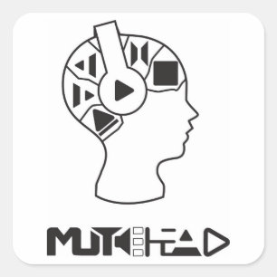 Carré Sticker MuteHead