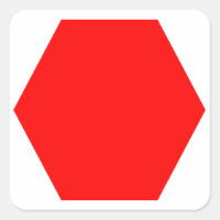 Sticker octogone rouge (pour les cuisiniers âgés d