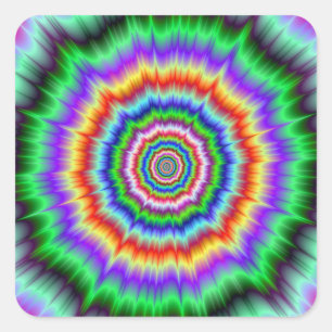 Carré Sticker Oeil Boggling Explosion
