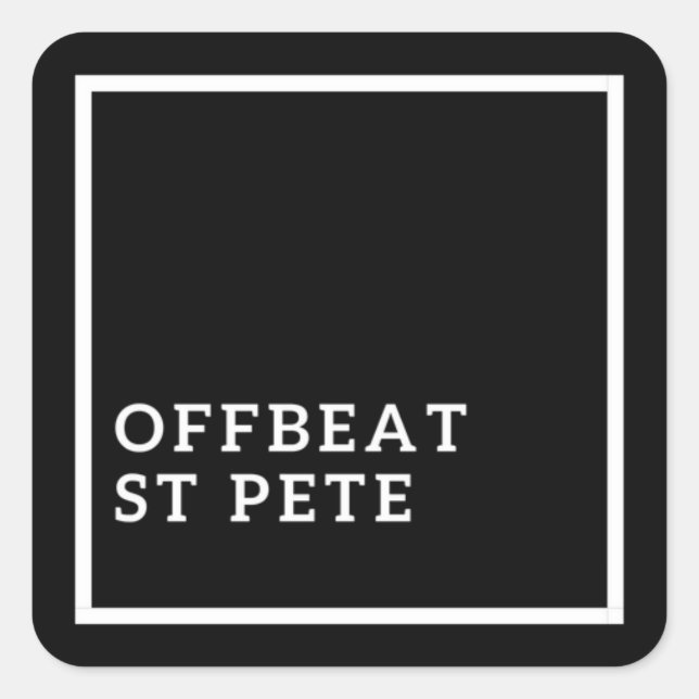 CARRÉ STICKER OFFBEAT ST PETE (Devant)