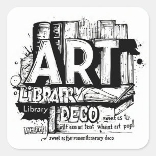 Carré Sticker Pack Art Library Deco : A Story of Art I
