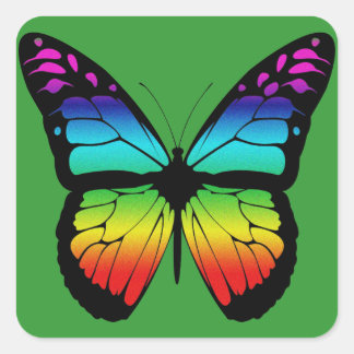 Carré Sticker papillon