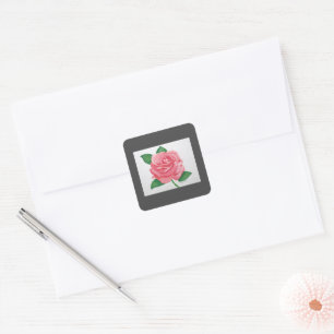 Carré Sticker Passion Rose