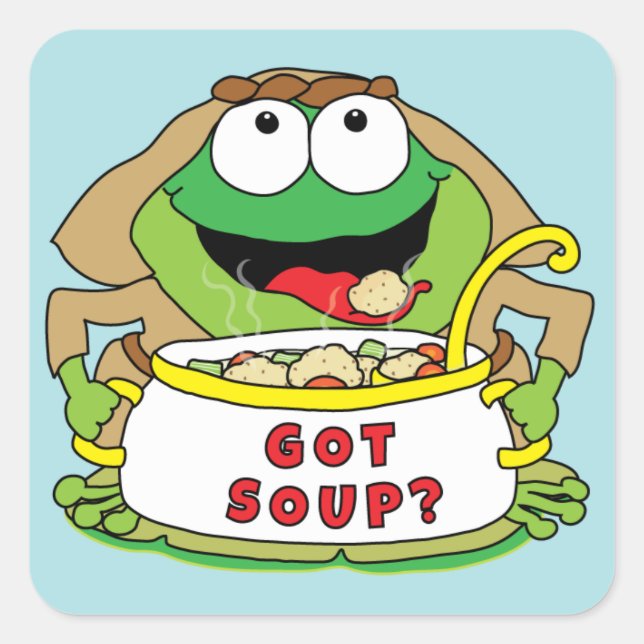 Carré Sticker Passover "Avez De La Soupe ?" Sticker carr (Devant)