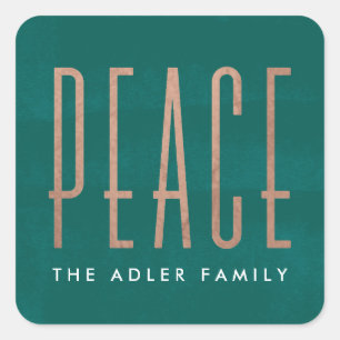 Carré Sticker Peace Holiday