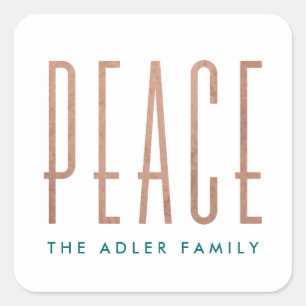 Carré Sticker Peace Holiday