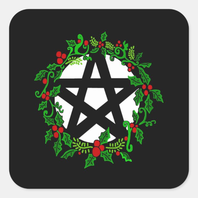 Carré Sticker Pentacle Yuletide (Devant)