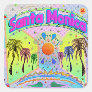 Carré Sticker père Noël Monica Calm Desire