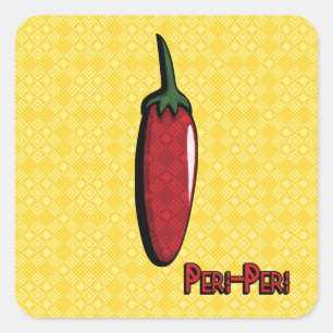 Carré Sticker Peri-Peri Chili Pepper