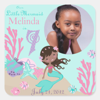 Carré Sticker photo Little Mermaid AA 7