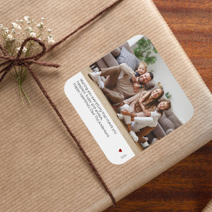 Carré Sticker photo ultra minimal moderne de la Saint Va