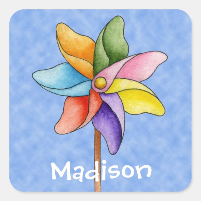 Carré Sticker Pinwheel (Devant)