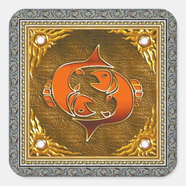 Carré Sticker Pisces (Devant)