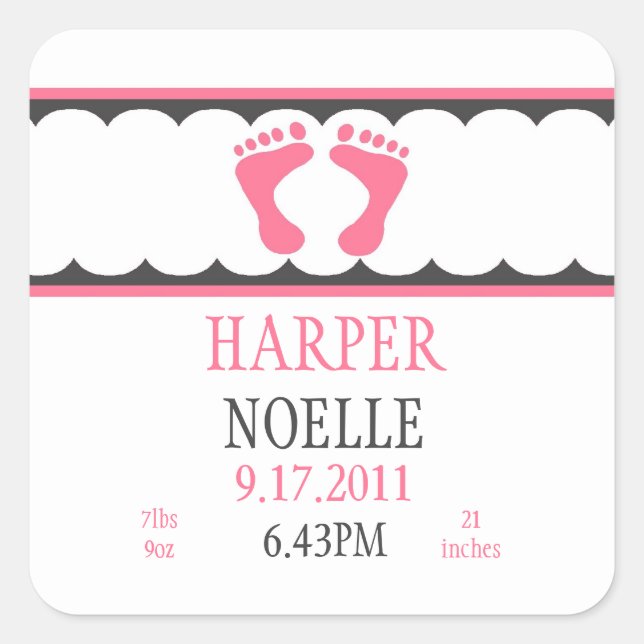 Carré Sticker Pitter Patter (Devant)