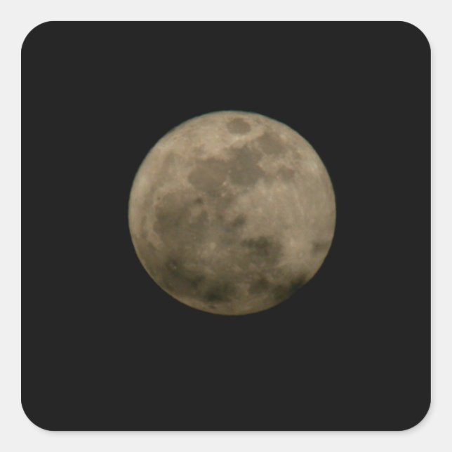 Carré Sticker Pleine lune (Devant)