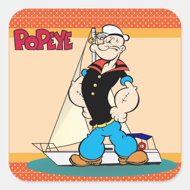 Carré Sticker Popeye (Devant)