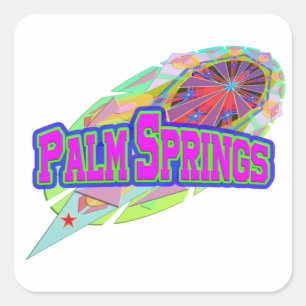 Carré Sticker pour avenir "Palm Springs"
