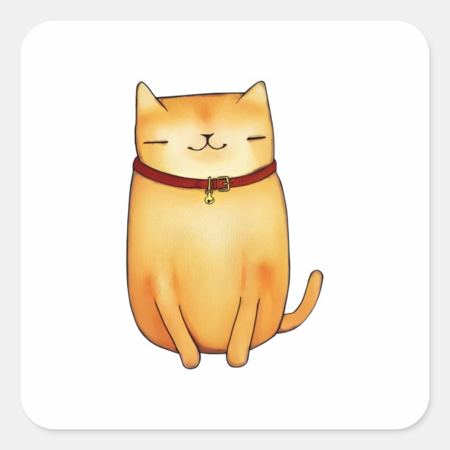 Carré Sticker pour chat (Devant)
