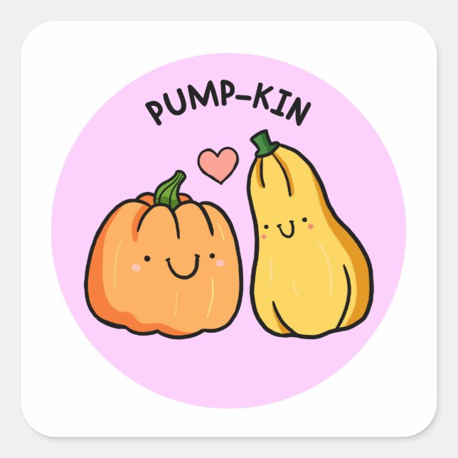 Carré Sticker pour chatte à potirons (Devant)