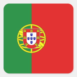 Carré Sticker pour drapeau du Portugal