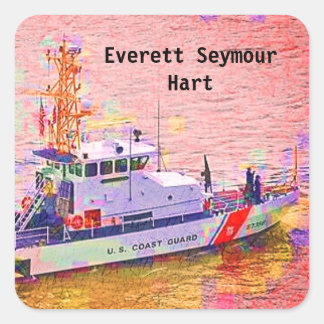 Carré Sticker pour enfant de la Garde côtière