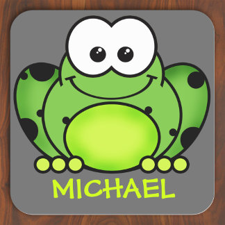 Carré Sticker pour grenouille personnalisé