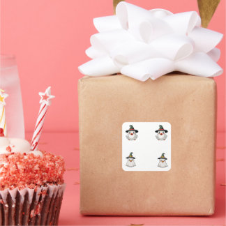 Carré Sticker pour Halloween de Spoo-sey Goosey