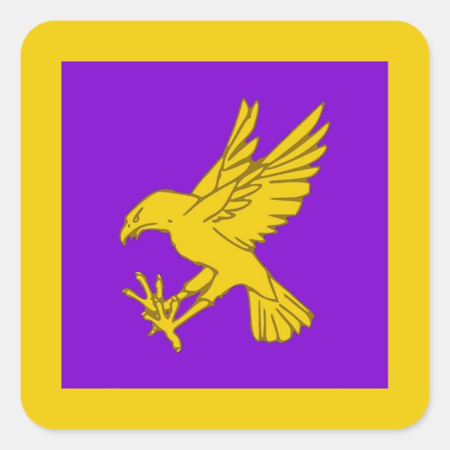 Carré Sticker pour insigne de la populace SCA Calontir (Devant)