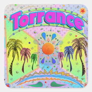 Carré Sticker pour le calme de la torrance
