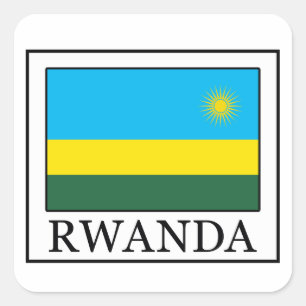 Carré sticker pour le Rwanda