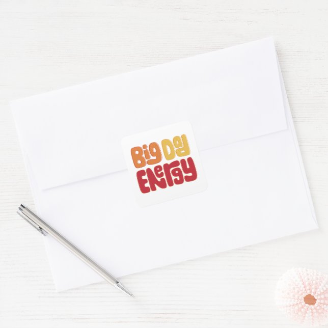 Carré Sticker pour l'énergie Big Dad (Enveloppe)