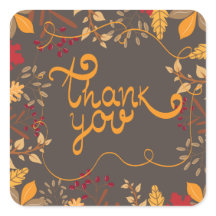 Sticker pour les cadeaux Thanksgiving enveloppant