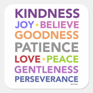 Carré Sticker pour les fruits de l'Esprit