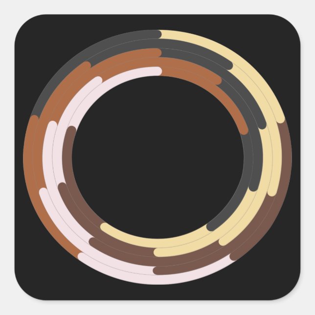 Carré Sticker Pour L'Unité Raciale (Devant)