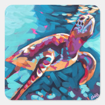 Sticker pour tortue de mer