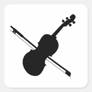 Carré Sticker pour violon