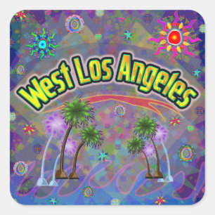 Carré Sticker pour Voyage Noble West Los Angeles