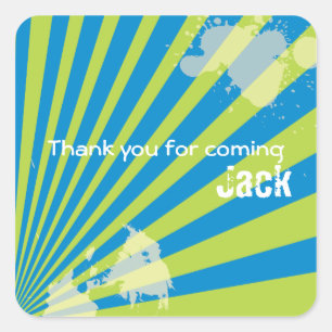 Carré Sticker préféré pour la fête d'anniversaire Ad