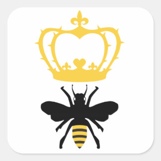 Carré Sticker Queen Bee