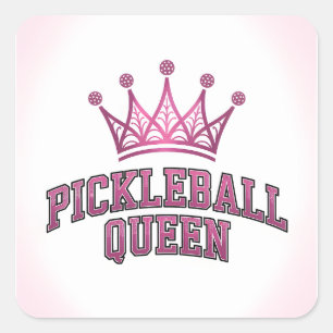 Carré Sticker Queen Pickleball
