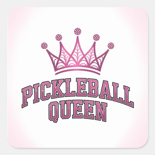 Carré Sticker Queen Pickleball (Devant)