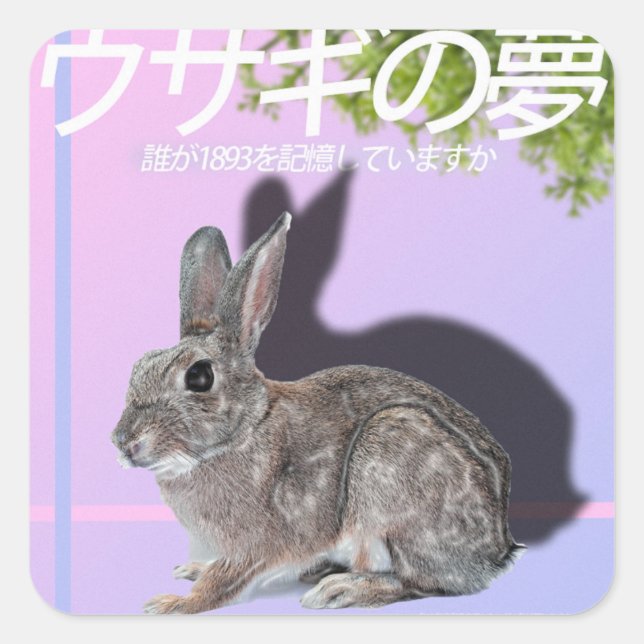 Carré Sticker Rabbitwave 2.0 (Devant)
