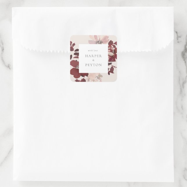 Carré Sticker rond classique (Sac)