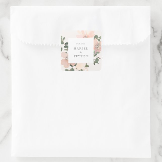 Carré Sticker rond classique (Sac)