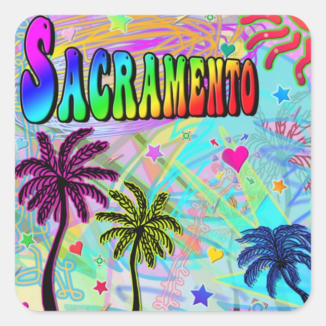 Carré Sticker Sacramento Vivid Romance (Devant)