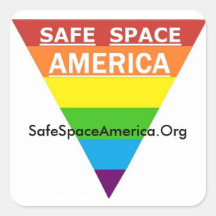 Carré Sticker Safe Space America