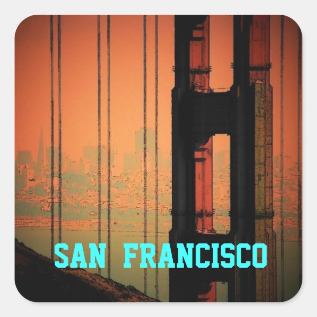 Carré Sticker San Francisco (Devant)