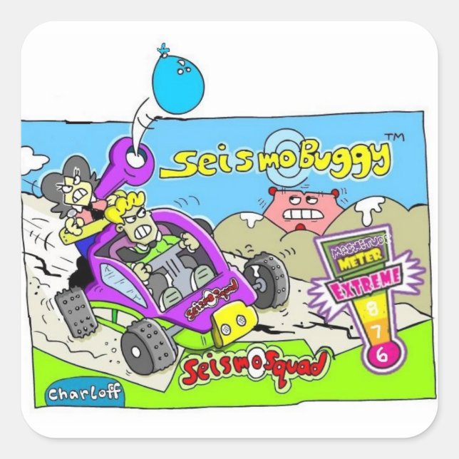 Carré Sticker SeismoSquad Buggy (Devant)