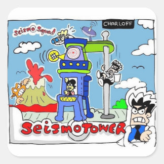 Carré Sticker SeismoSquad SeismoTower